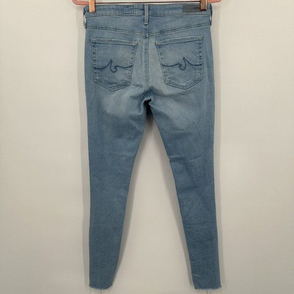 AG‎ Adriano Goldschmied 27R The Middi Ankle Mid-Rise Distressed Jean Raw Hem - Picture 7 of 10